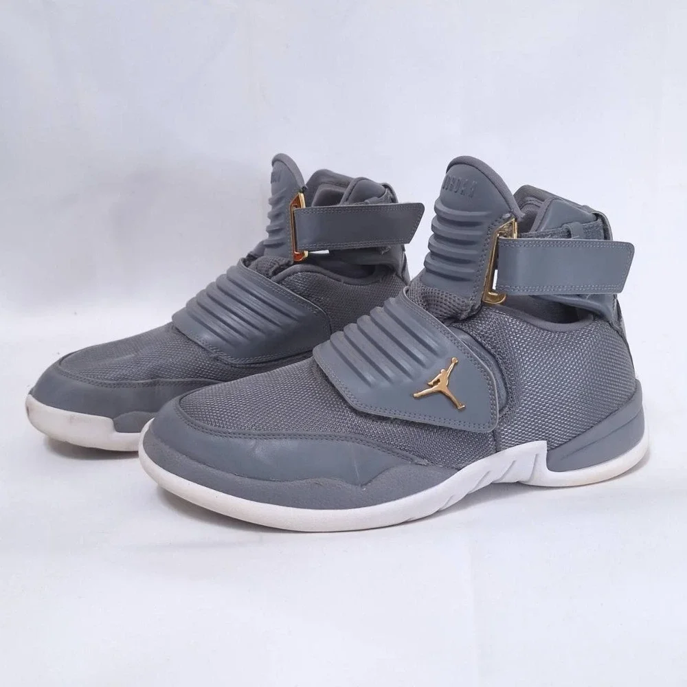 Air Jordan Generation 23 Grey Men‎ 11 Adjustable Strap Gold Jumpman AA1294‑004